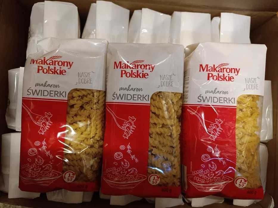 16 opakowań makaronu Polskiego świderki 400g