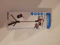 Grundig - Statyw na smartfon / selfie stick Bluetooth