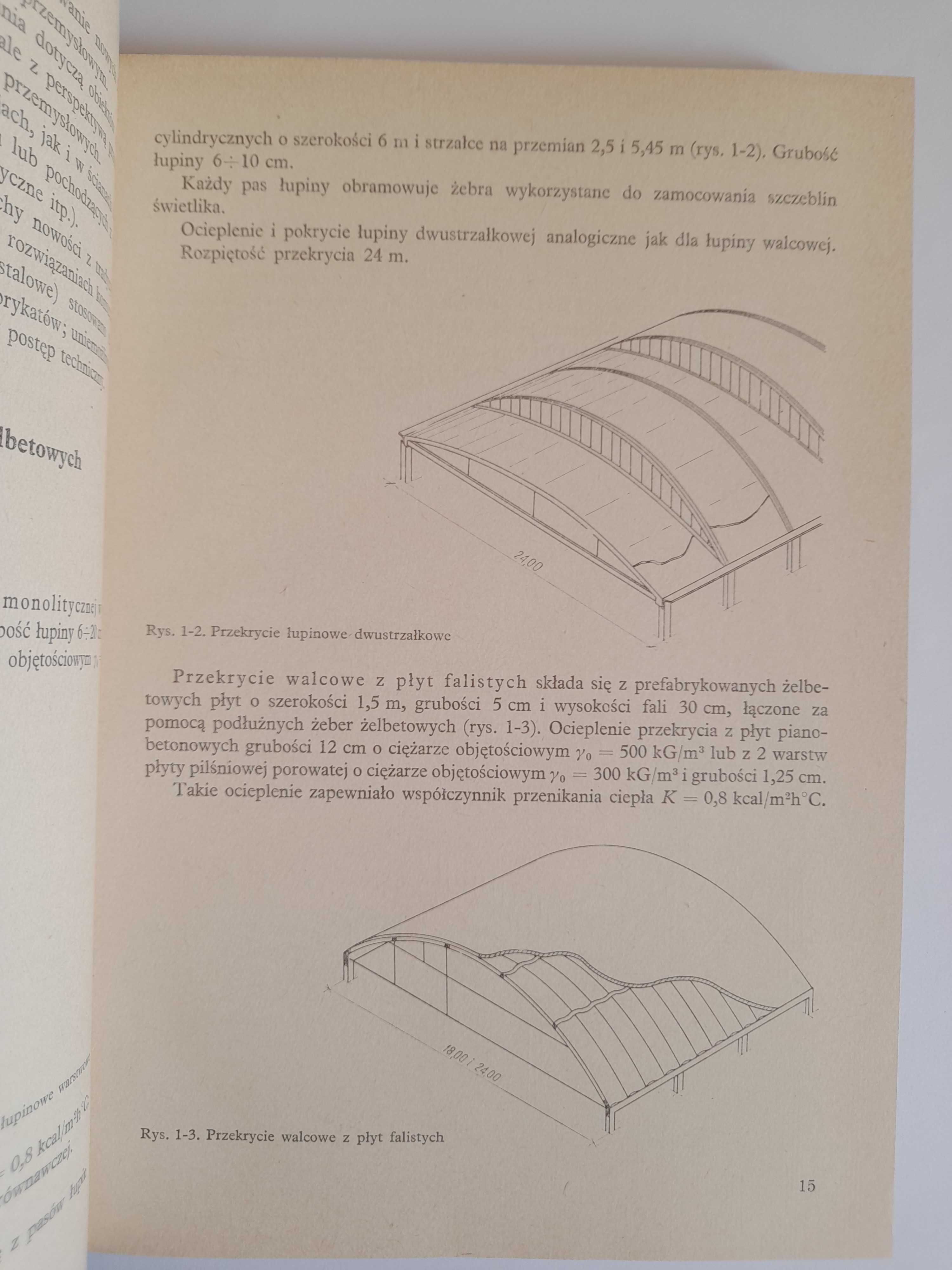 Elementy lekkich przekryć i ścian budynków przemysłowych