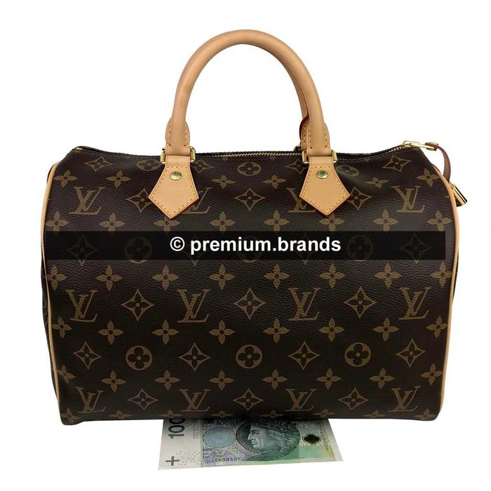 Torebka Louis Vuitton Speedy 30 canvas monogram/skóra naturalna