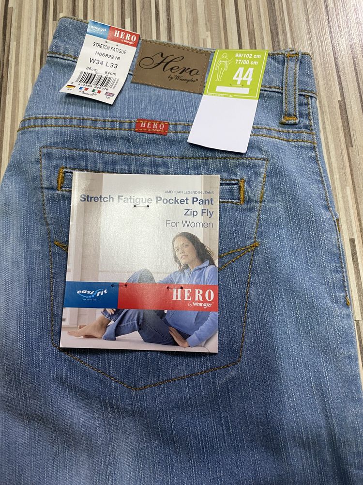 Spodnie damskie jeans 34/33 pas 88 cm komplet 2 sztuki Wrangler nowe