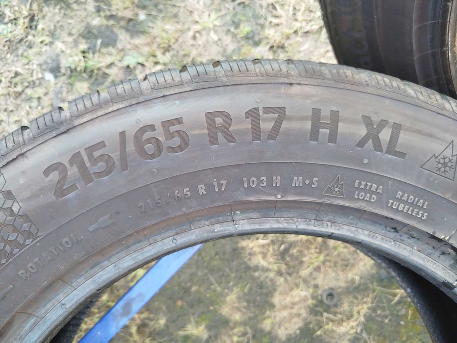 A148# Opony uzywane zimowe 215/65/17" Continental