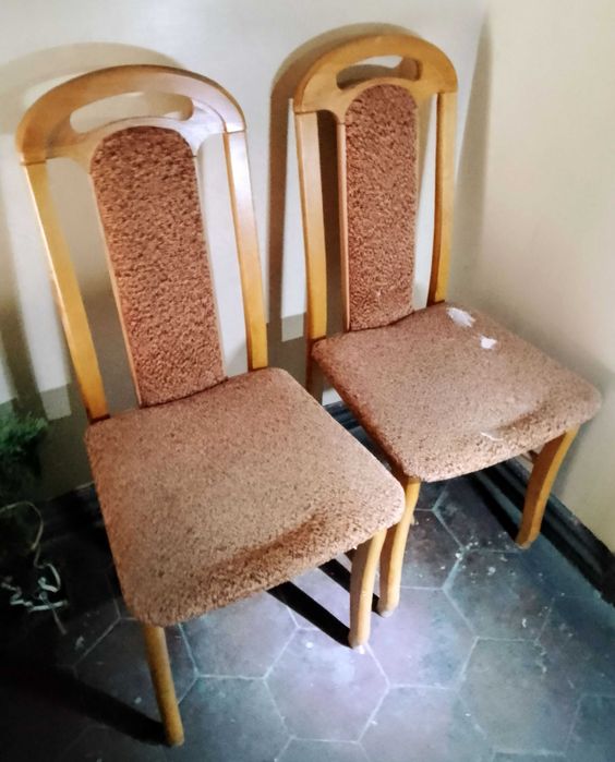 Zestaw krzeseł , krzesła PRL mi