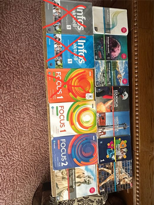 Zestaw podręczników/ćwiczeń klasa 1 i 2 liceum technikum