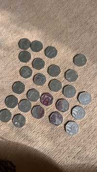 Монети Великобританії 50 пенсів
