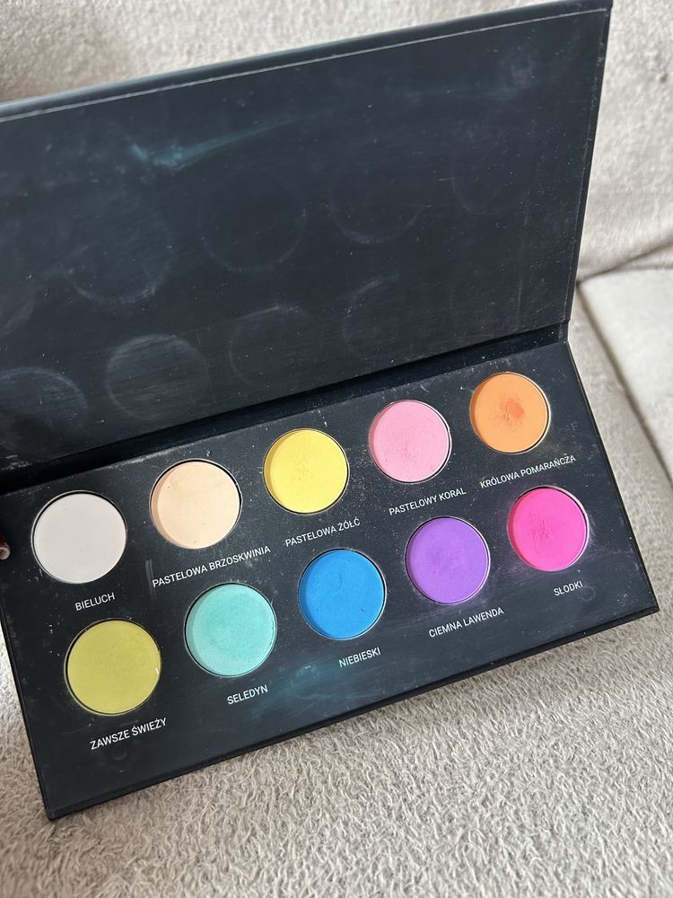 Paleta cieni neon pastele mat glambox