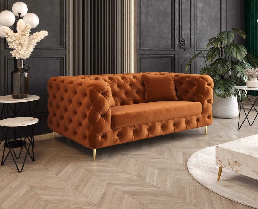 Sofa Kanapa Boston Chesterfield Pikowana Glamour VeroLux