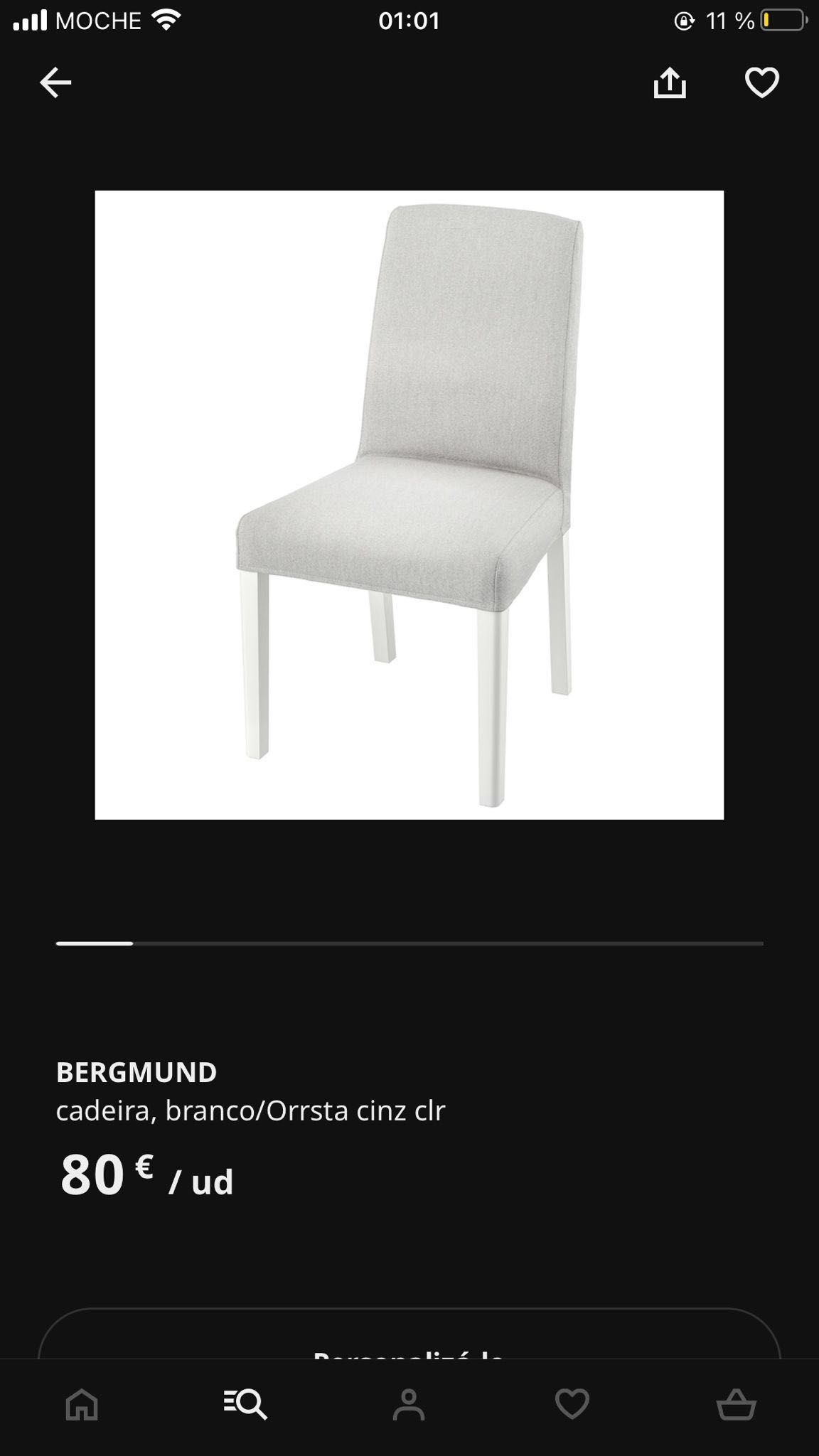 Cadeiras IKEA com capa