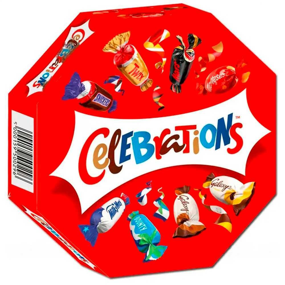 Цукерки Шоколадні Celebrations, 186 г