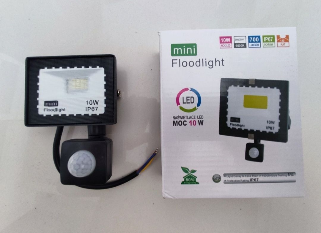 Halogen 10w czujnik ruchu zmierzchu