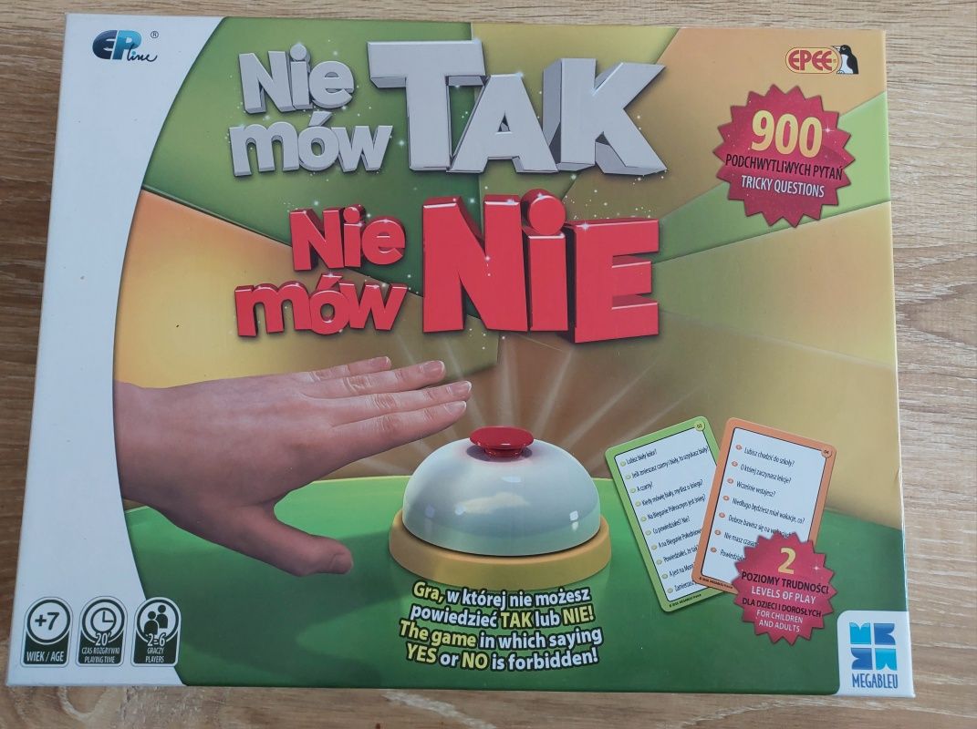 Gra planszowa nie mów Tak nie mów Nie