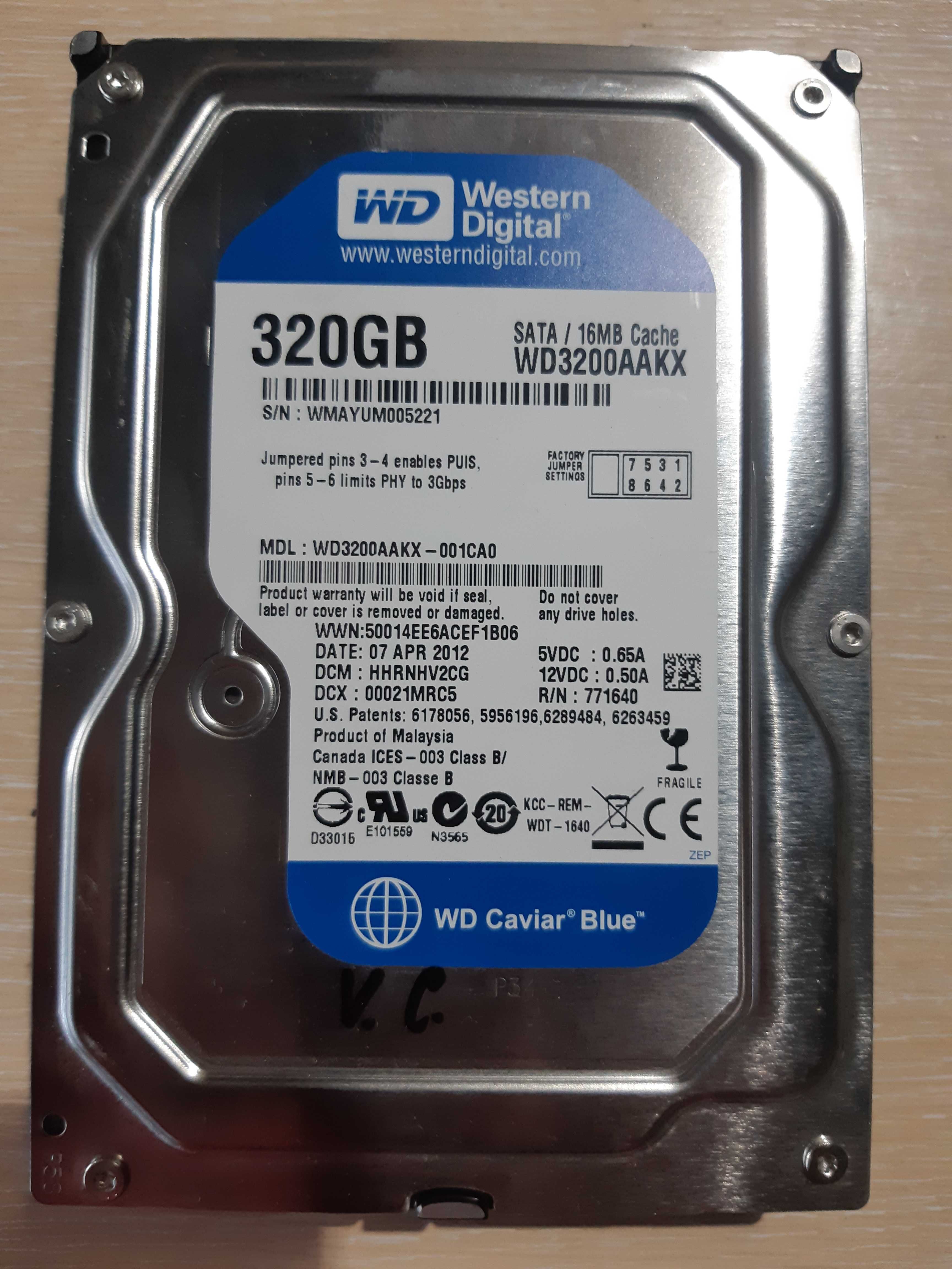 Акція! Жорсткі диски для комп'ютера, SATA HDD 3,5" 320GB гурт/роздріб