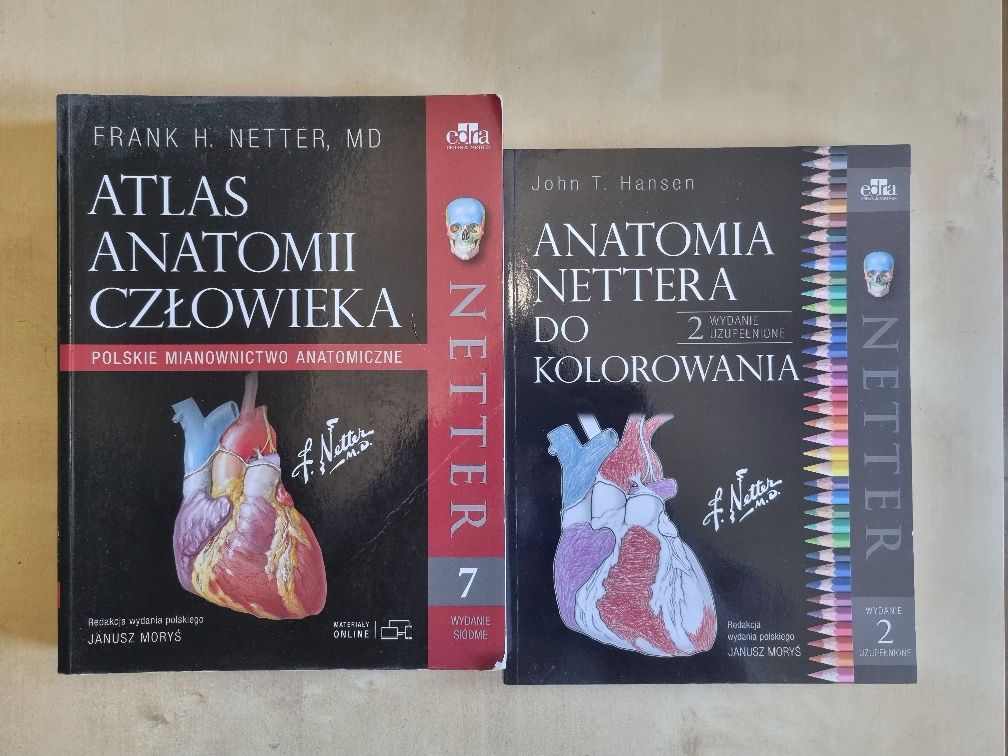 Atlas Anatomiczny NETTER 7 + Anatomia Nettera do kolorowania 2