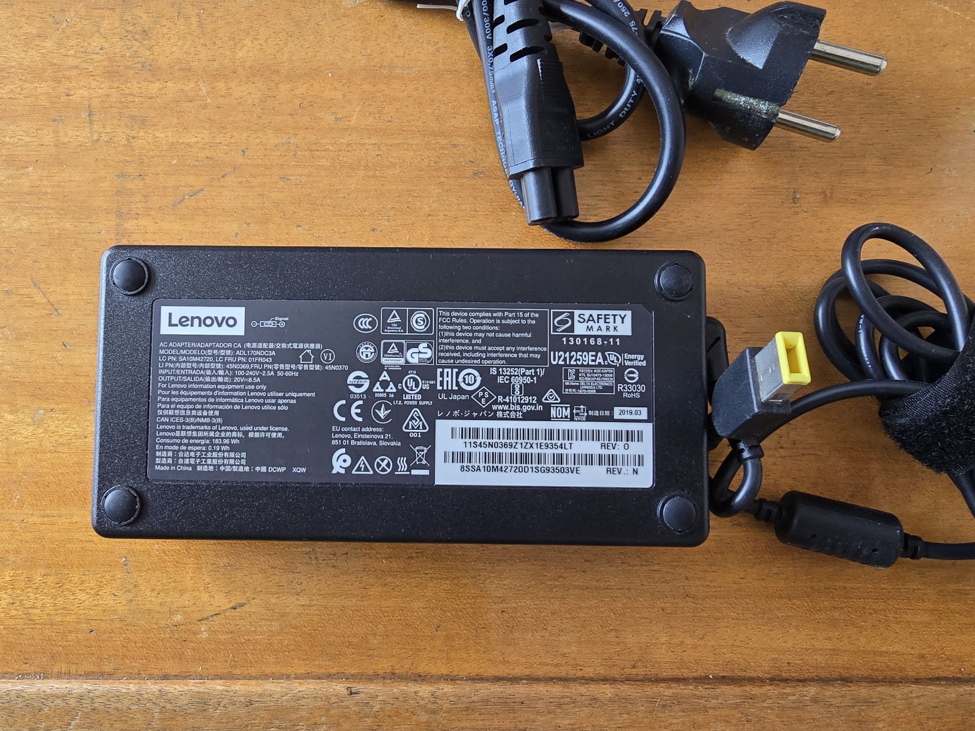 Carregador original Lenovo