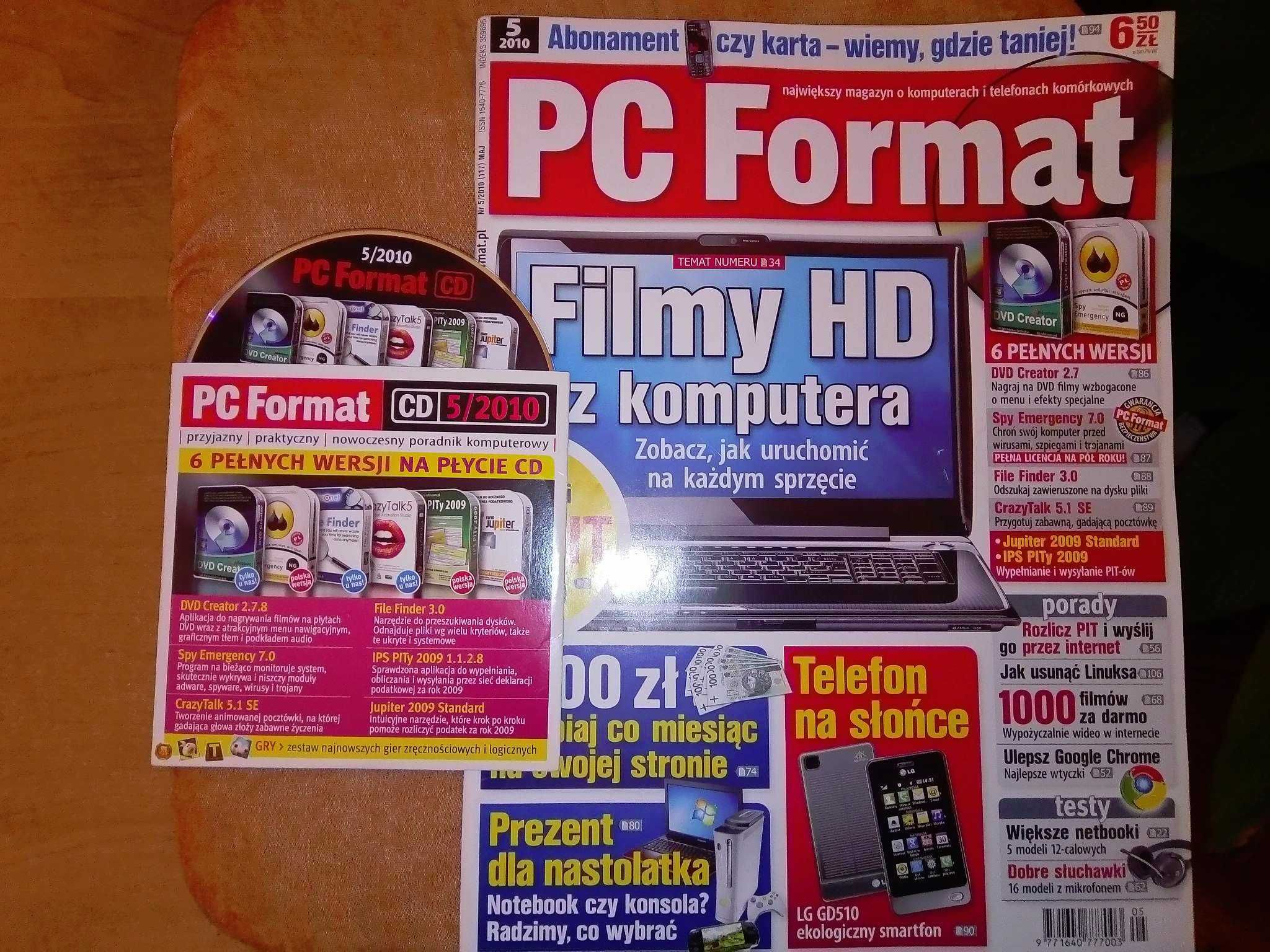 PC Format 5 2010 maj (117) Gazeta + płyta CD Czasopismo