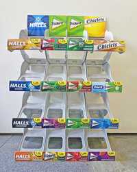 Expositor Pastilhas Trident Halls Chiclets