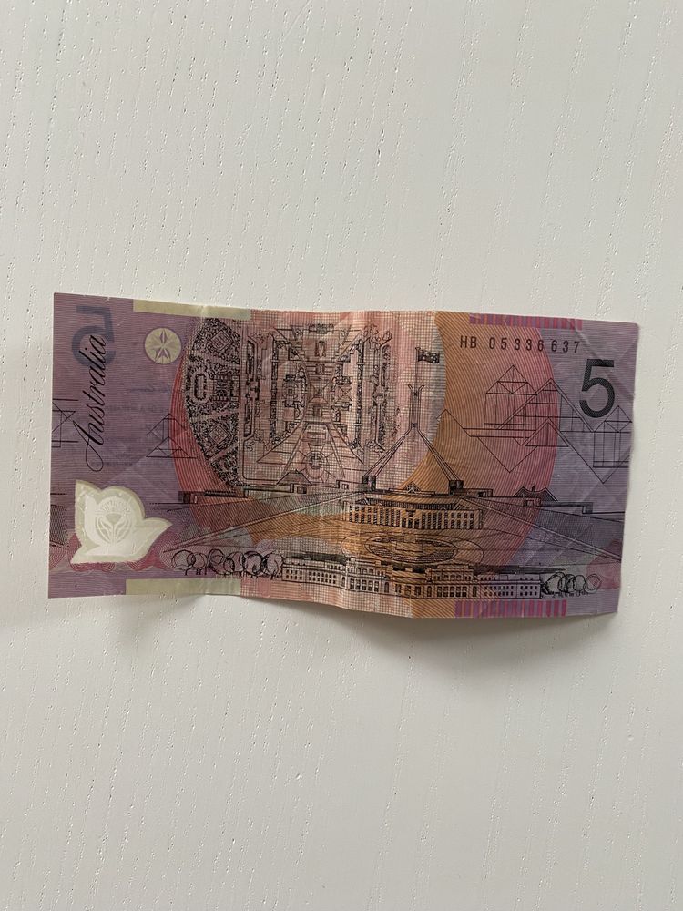 5 dolarów australijskich kolekcjonerski banknot