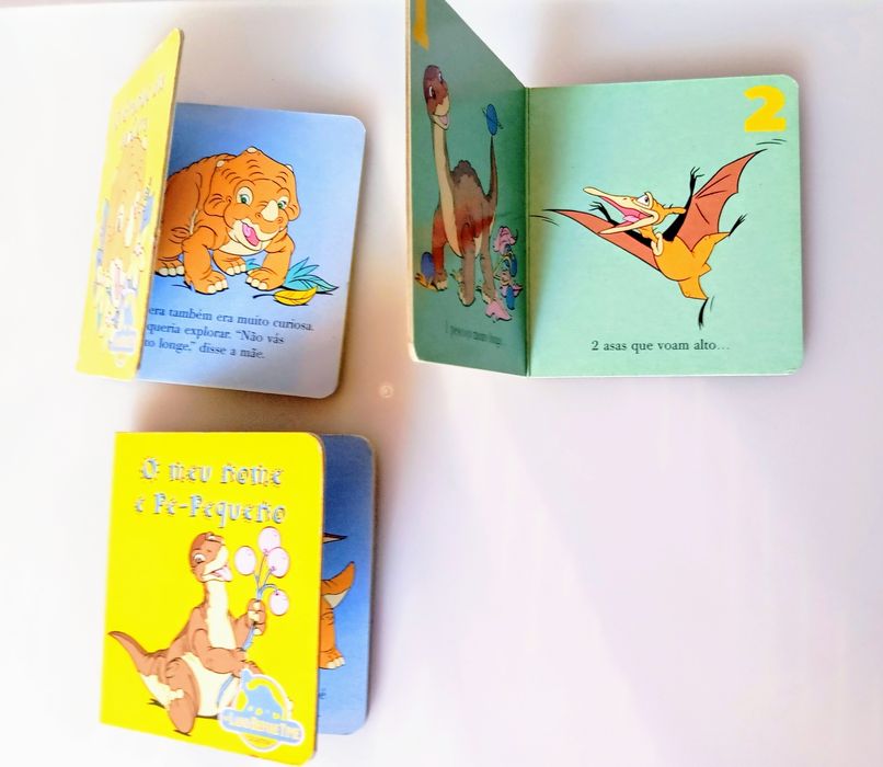 3 mini livros The Land Before Time.