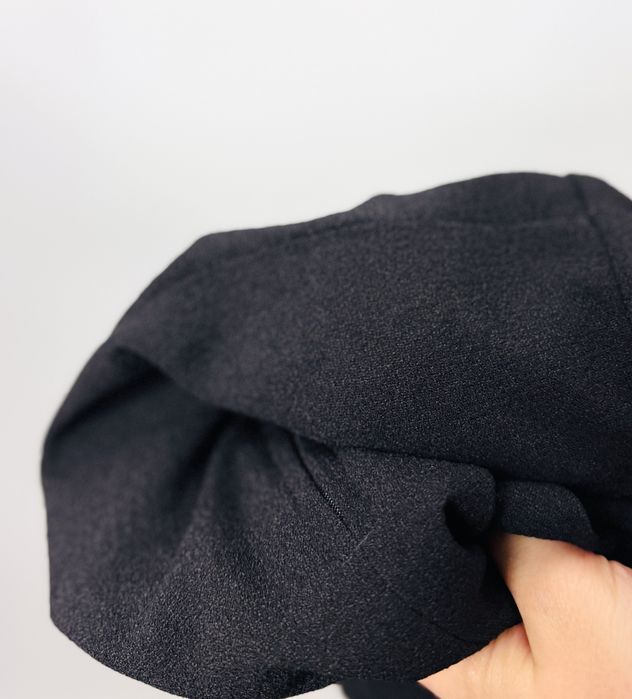 Czarna sukienka retro z białym kołnierzykiem XS 34