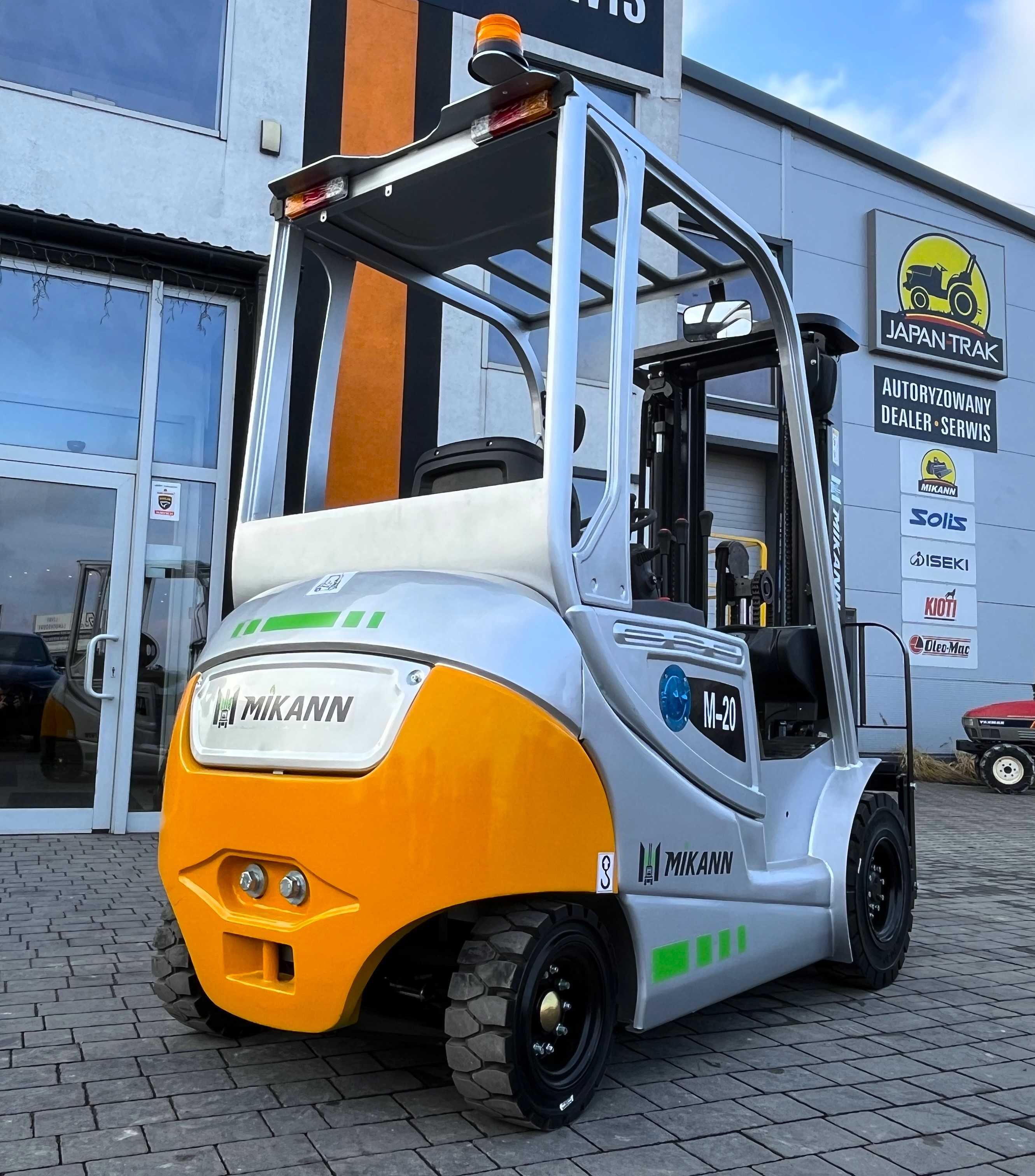 Wózek Widłowy Elektryczny 2T MIKANN, Maszt 4.5m,Triplex, Japan Trak