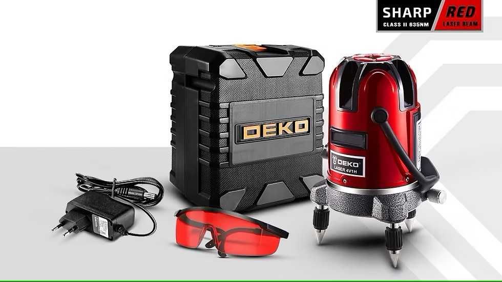 DEKO LL57/LL58 RED 5 Linhas  Laser Verticais e Horizontais