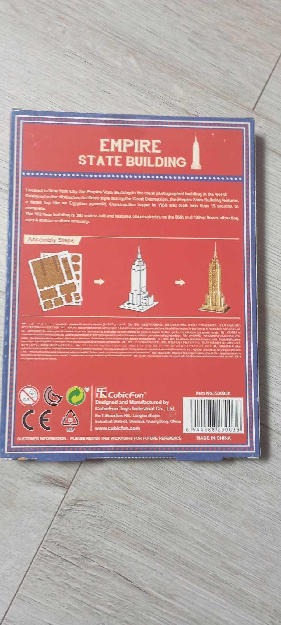 Piankowe Puzzle 3D Empire State Building