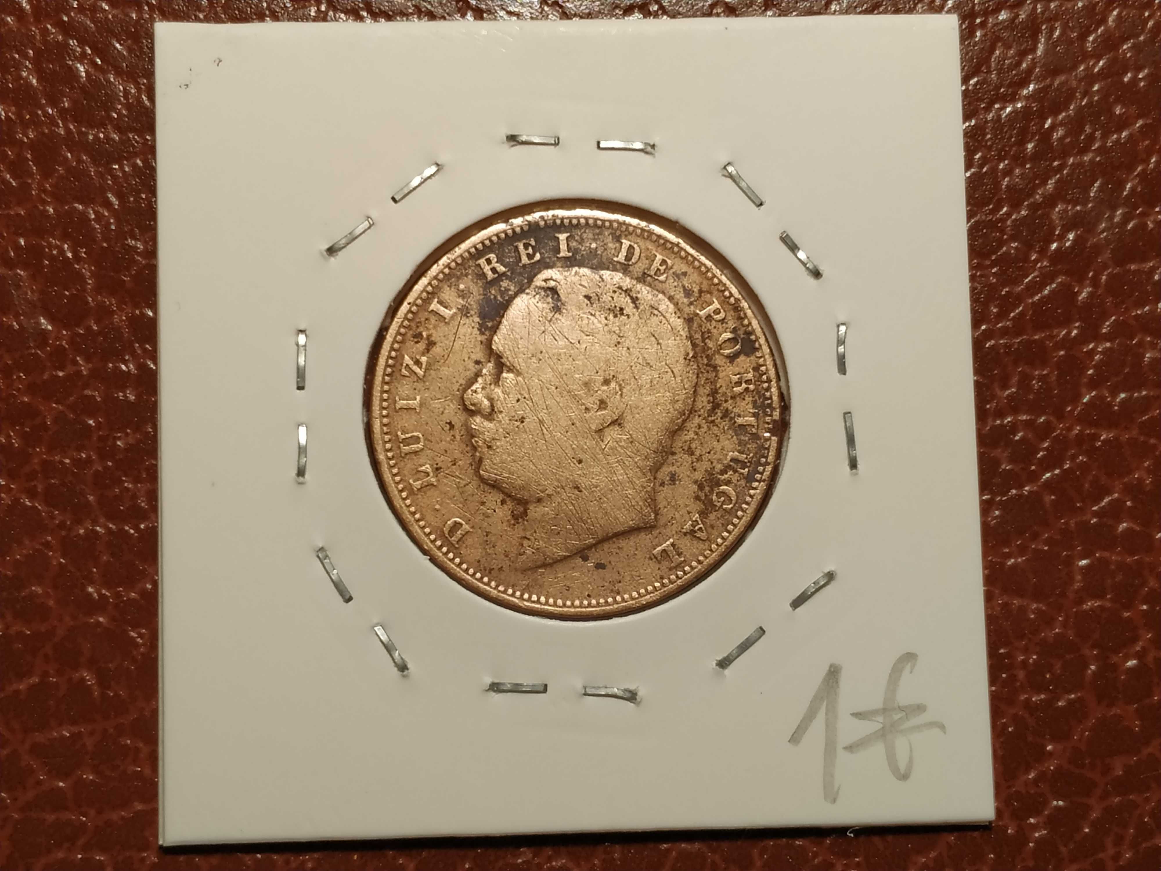 Portugal - moeda de 10 reis de 1883 (X reis-Monarquia)