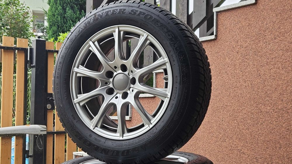 Koła Mercedes Klasa C 205 W205 16cali dunlop zimowe zima czujniki tpms