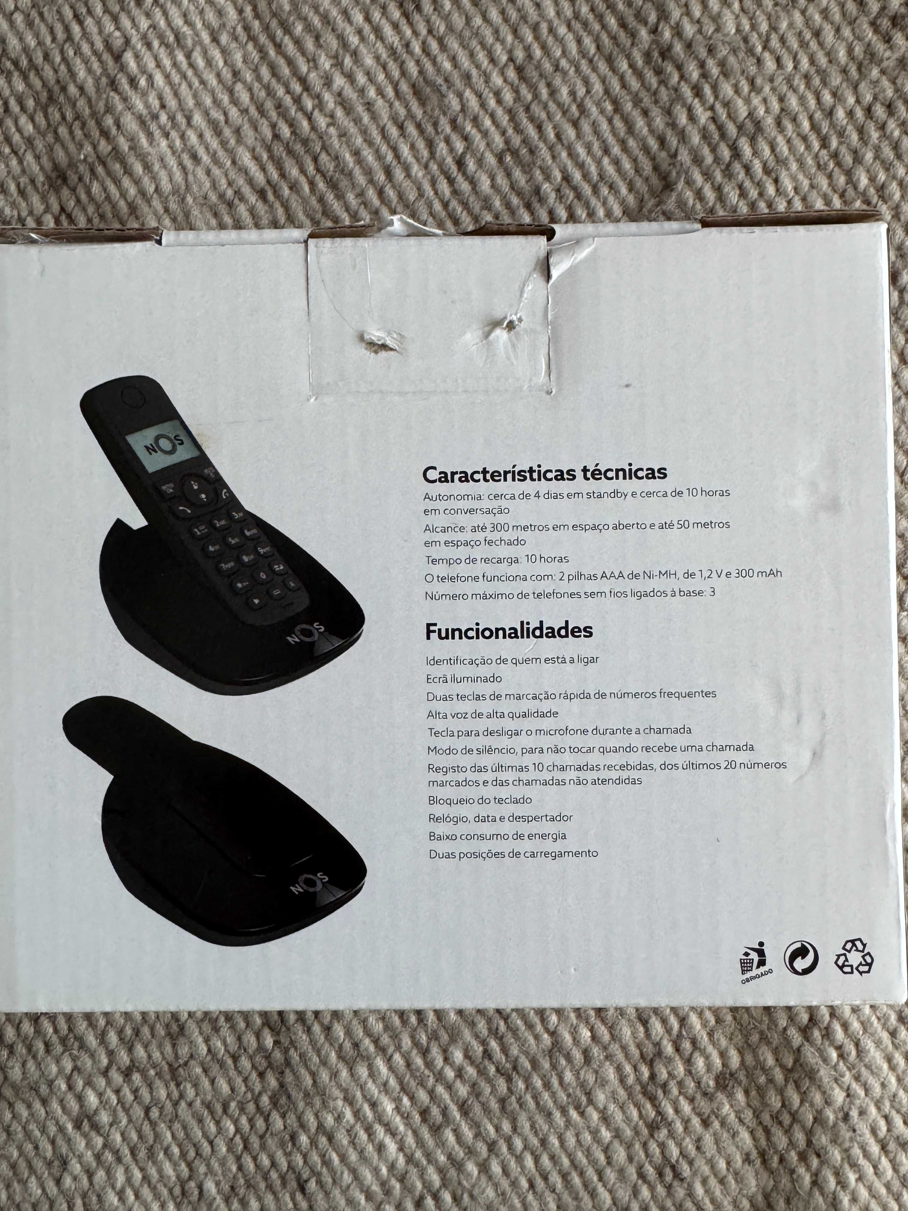 Telefone sem fios CS1300 Preto