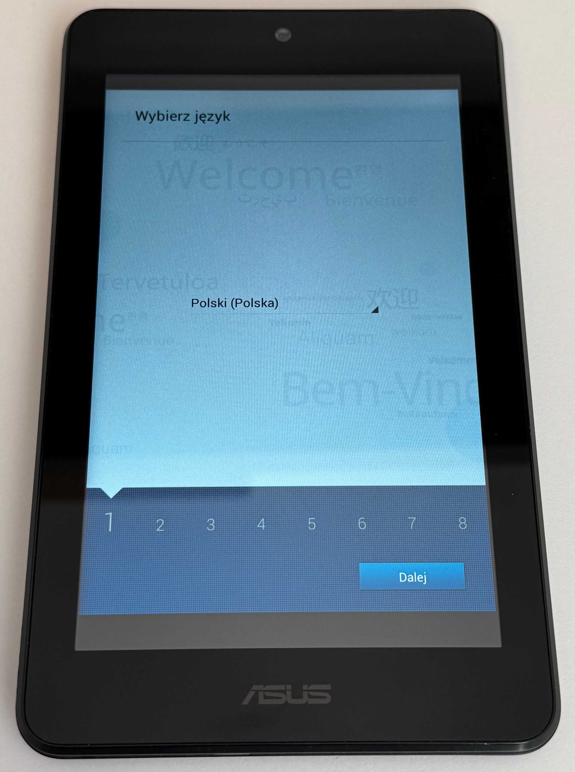 Unikalny tablet Asus Memo Pad HD7 ME173X logo BNP Paribas i Mastercard
