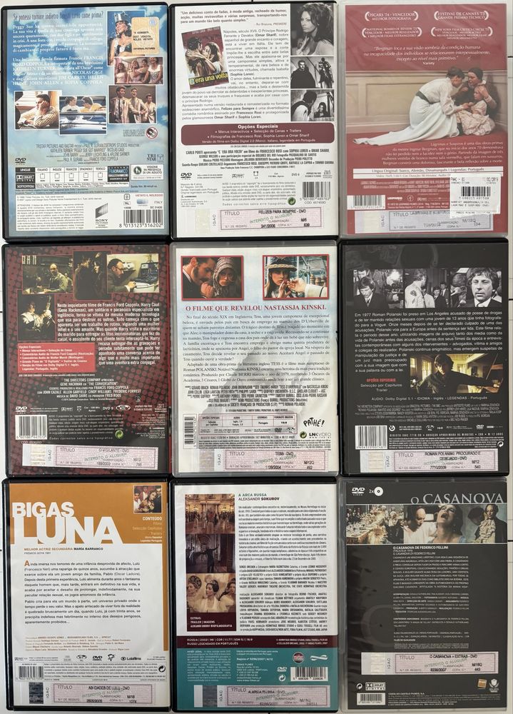 DVDs vários Lote 9