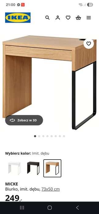 Sprzedam biurko z ikea