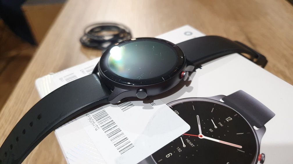 zegarek smartwatch Amazfit GTR 2e ladowarka 3~tyg na baterii 2 paski