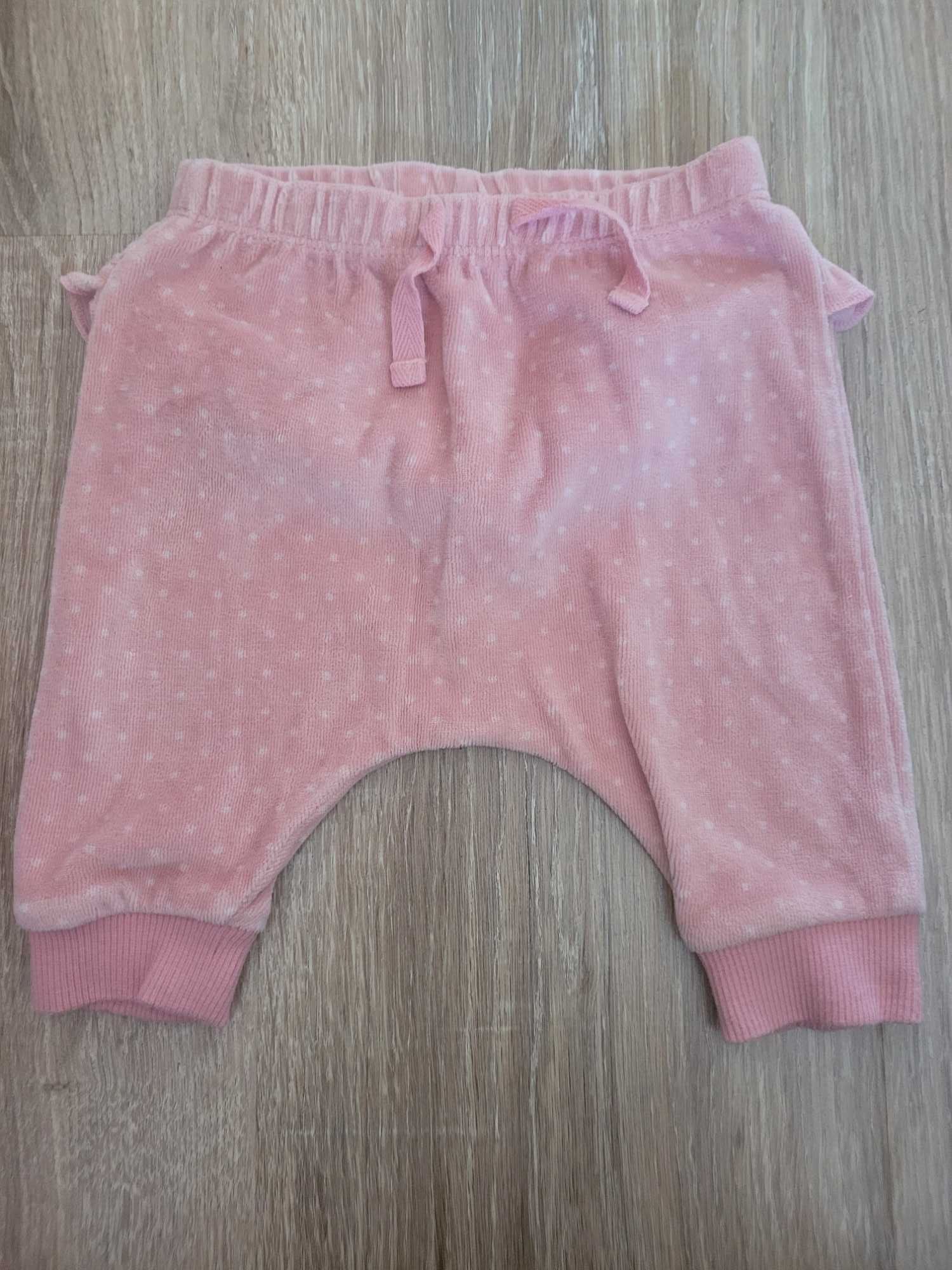Spodnie niemowlece welurowe next baby r. 62