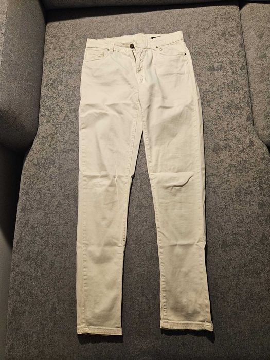 Calças brancas da Zara slim fit, tamanho XS/S, muito confortáveis