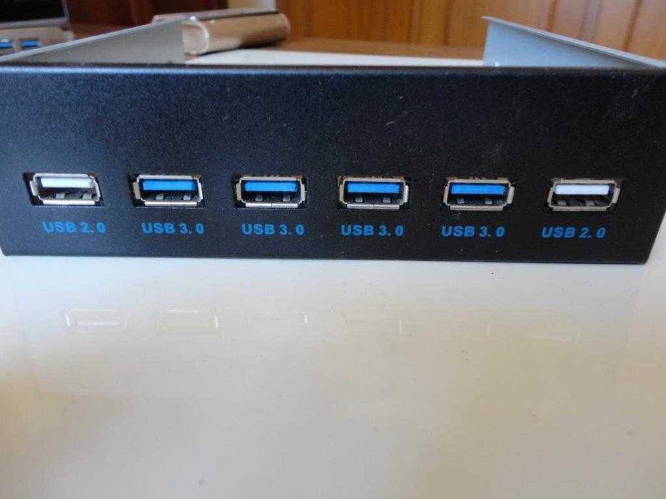 Placa Controladora USB 3.0 PCI-Express e painel frontal 5,25