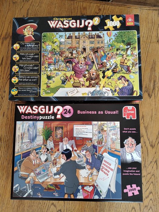 Kompletne puzzle Wasgij ×4 sprzedam