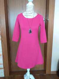 Tunika bluzka sukienka mini suknia różowa Impossible r.S. W.Br.V.