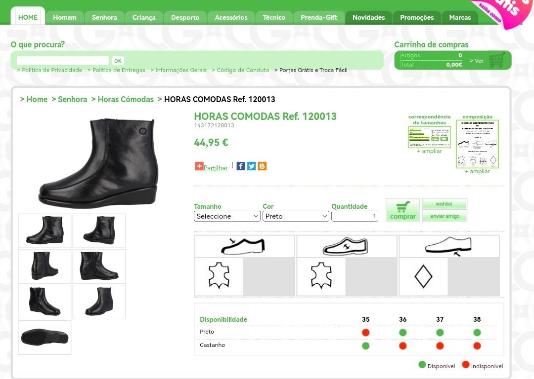 Botas horas cómodas