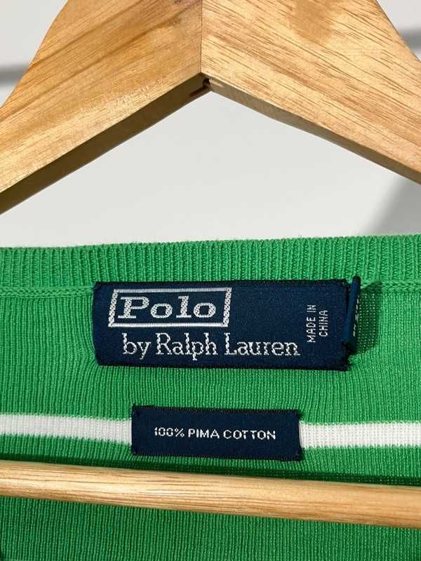 Polo Ralph Lauren zielony męski sweter w serek
