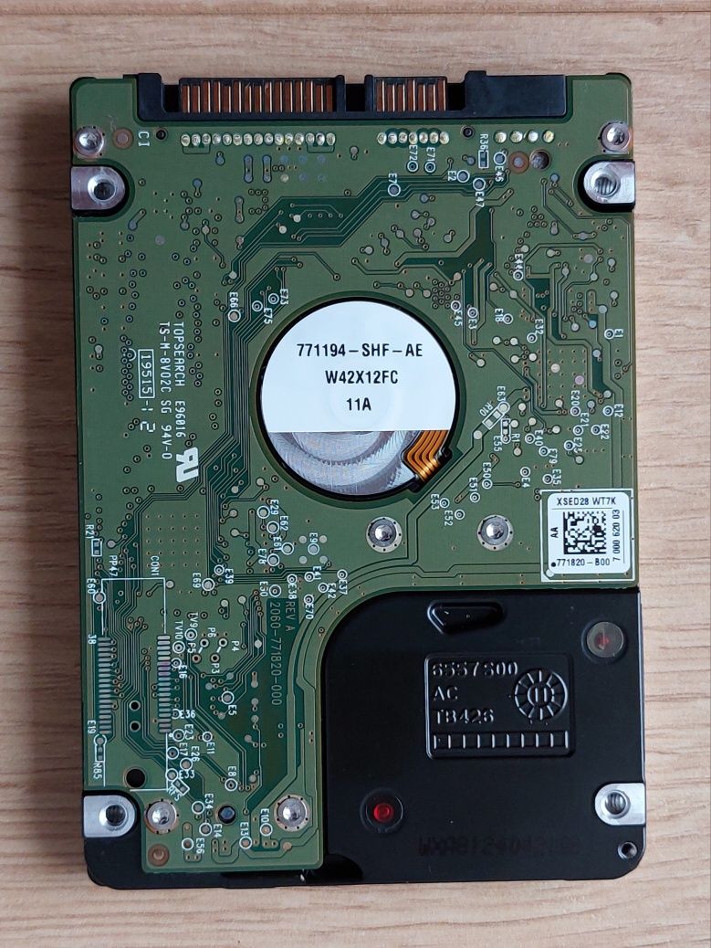 Dysk HDD 750GB WD7500BPVT / 2,5” / SATA II / 5400 RPM / sprawny