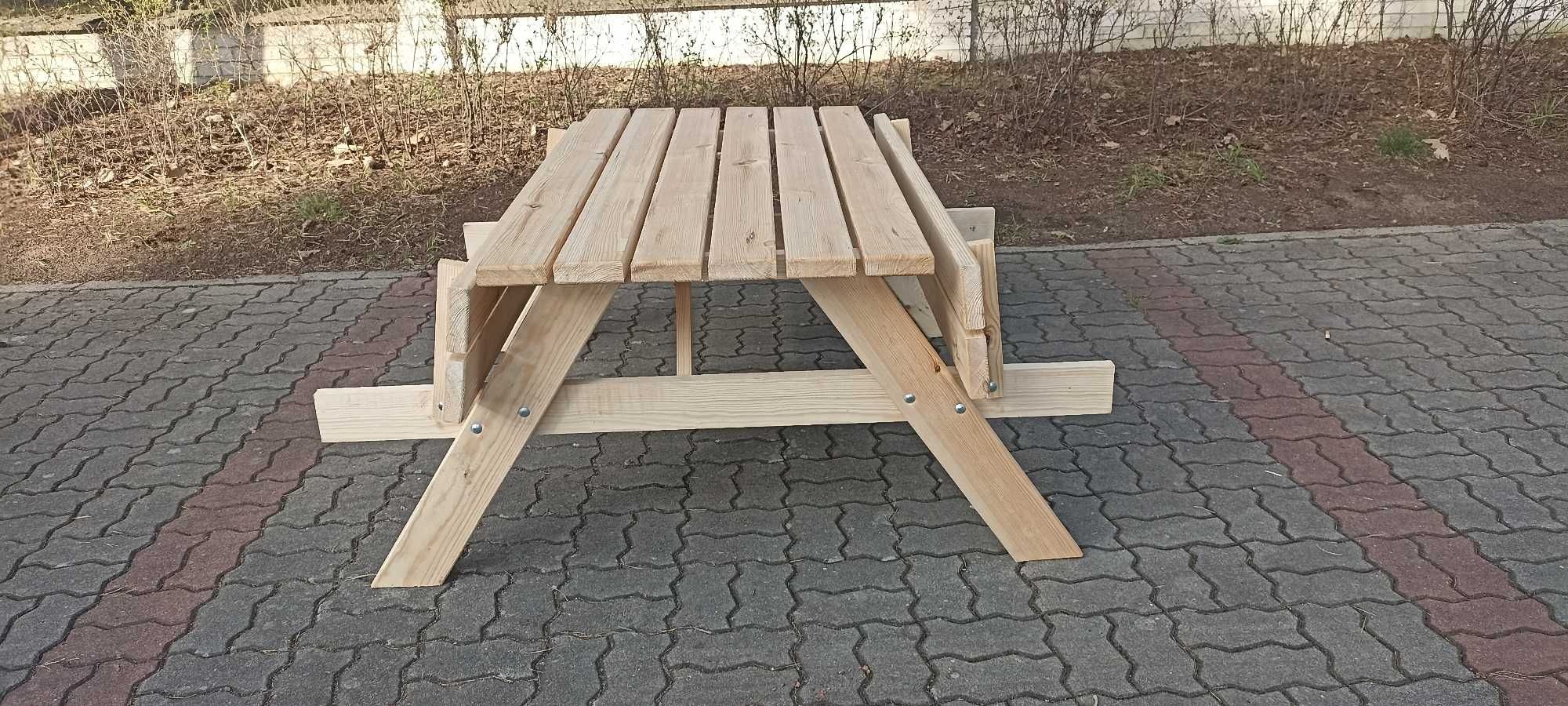 Stół piknikowy ogrodowy tarasowy barowy biesiadny drewniany nowy
