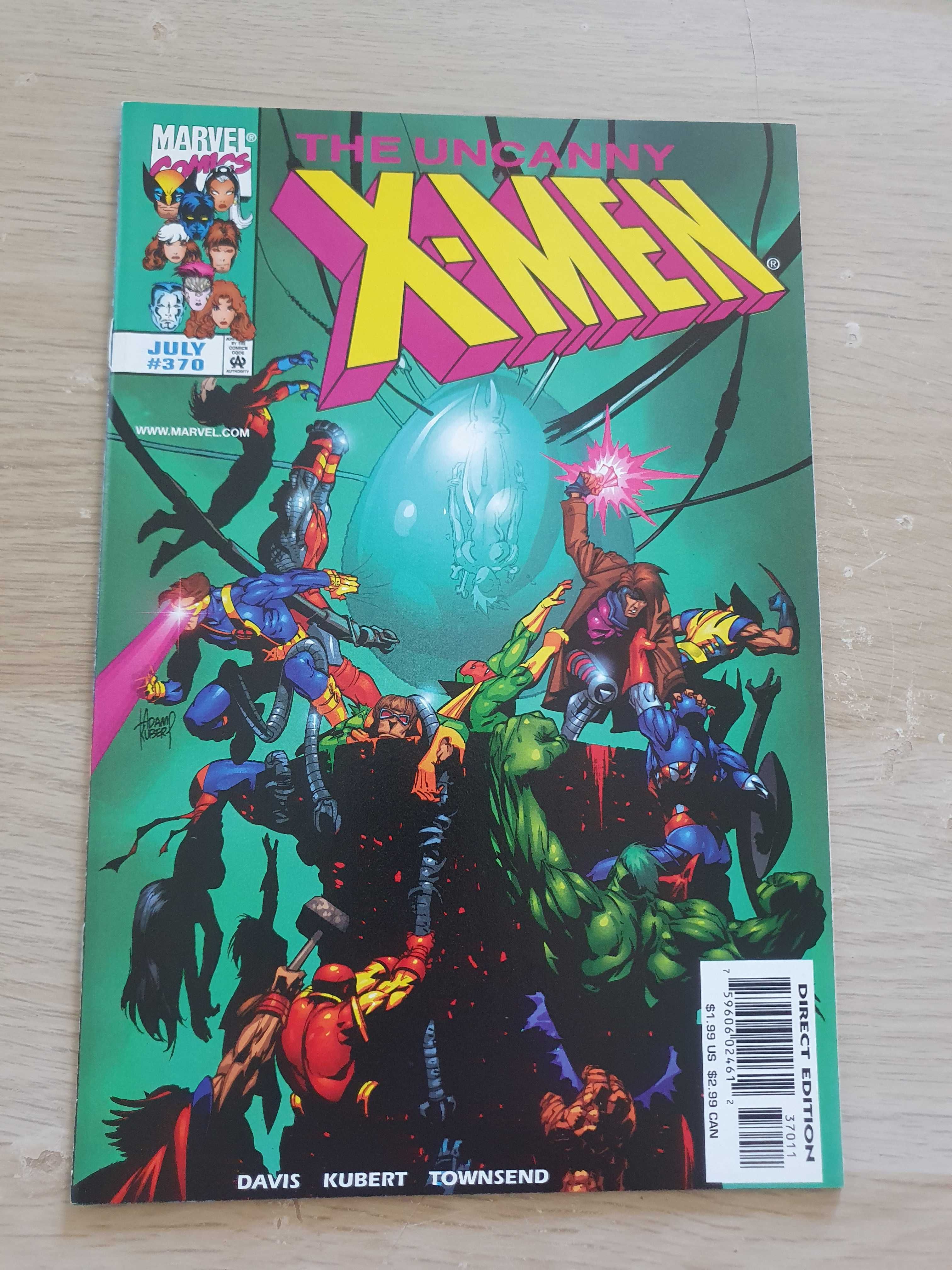 The Uncanny X-men vol 1: 369, 370, 371, 384 (ZM127)