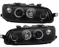 Reflektory Lampy kpl Ringi LED Angel Eyes Black Tuning Fiat Punto II 2 99-