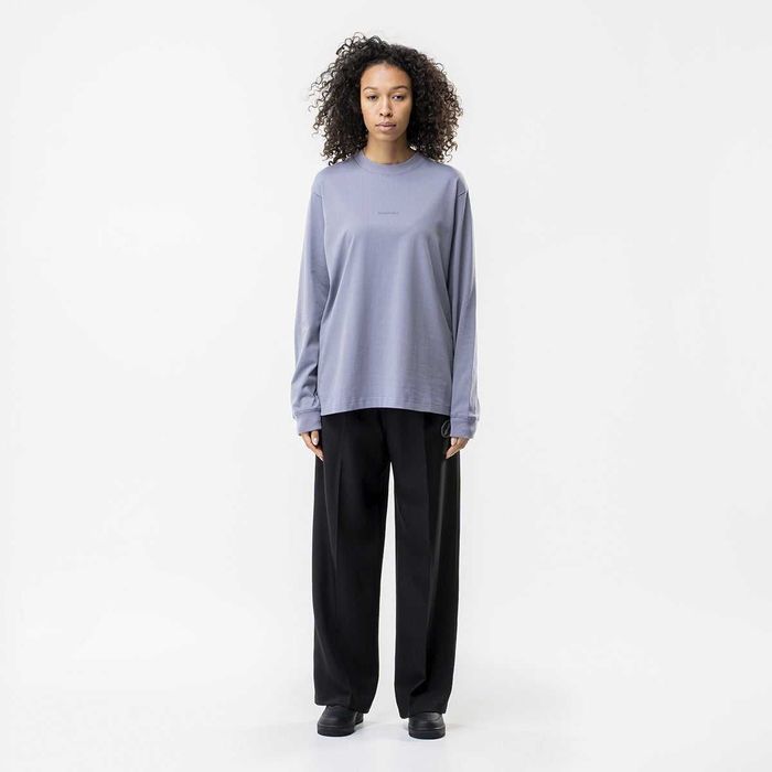Лонгслів Acne Studios Simple Logo Long Sleeve Dark Grey