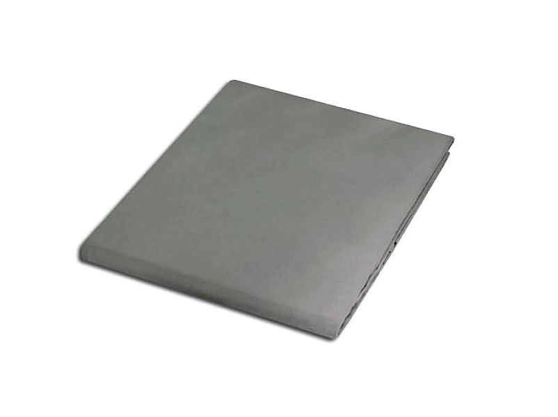 Prześcieradło satynowe bez gumki 200x220 kolor Popiel