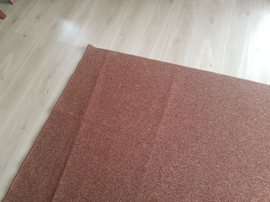 Dywan 140x200 krótkie włosie brązowy