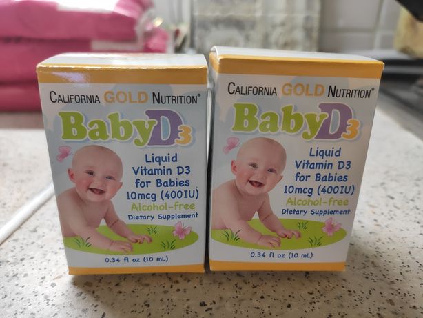 Витамин Д3 детский  с рождения - Vitamin D3 California Gold Nutrition