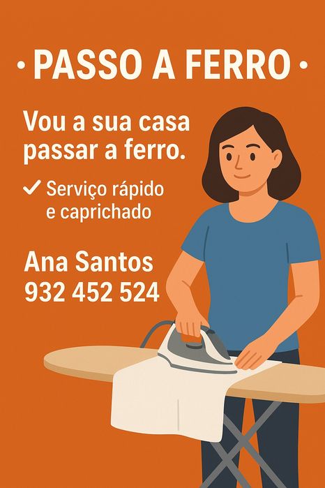 Passo a ferro em sua casa