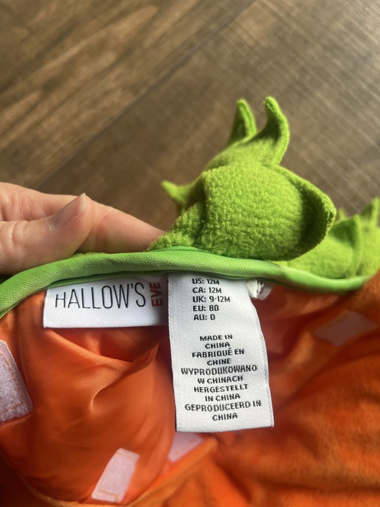 Strój dynia karnawałowy/ hallowenowy 9-12 miesiecy